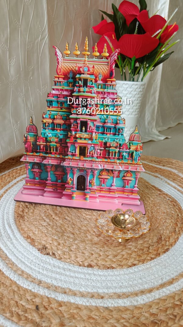 Temple Gopuram/Vimanam_Dismantle_MDF Wood 7"