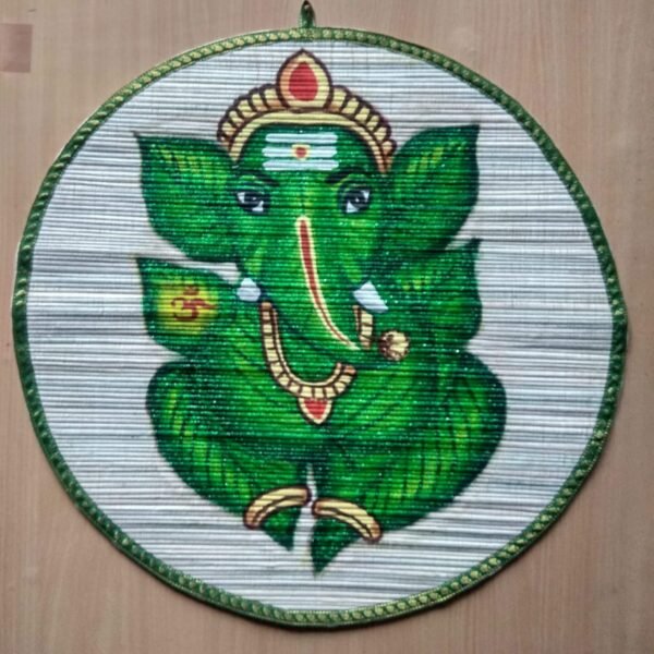 Hand Painted Leaf Ganapathy
