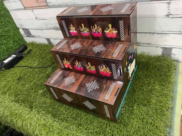 3 Step Golu Stand Dismantle Ashtalakshmi