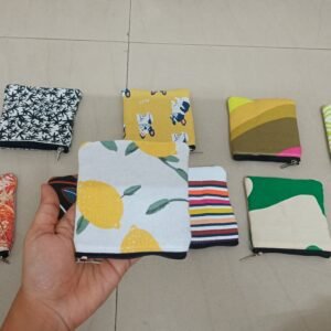 Cotton Purse with Zip