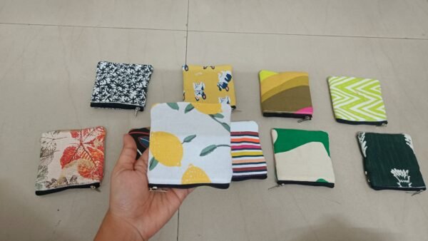 Cotton Purse with Zip