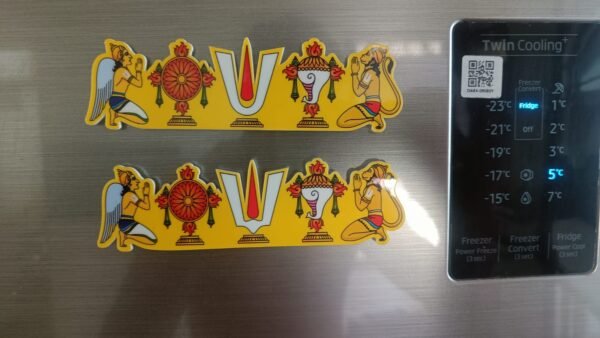 Sangu Namam Chakra with Garudan Fridge Magnet