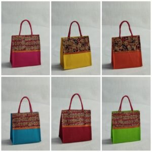 Jute with Kalamkari Bags 10"