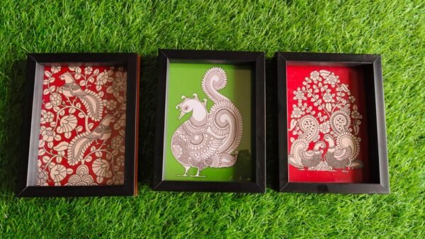 MDF acrylic Trays with Kalamkari designs